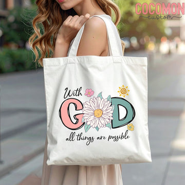 Christian Faith Tote Bag — Personalized Gift (002) - 0