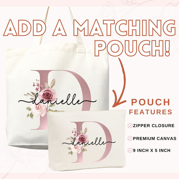Monogram Name Tote Bag — Personalized Gift (003)