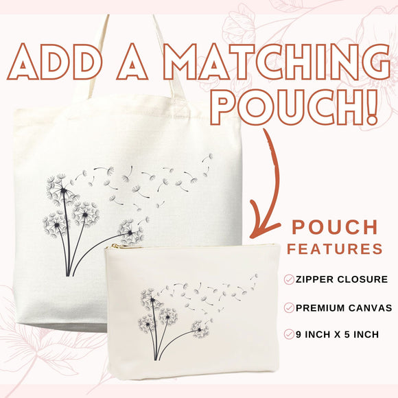 Dandelion Wildflower Tote Bag — Floral Gift (001)