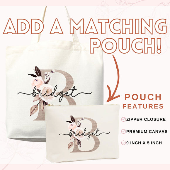 Monogram Name Tote Bag — Personalized Gift (002)