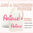 Script Name Tote Bag — Personalized Gift (006)-7