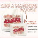 Wildflower Name Tote Bag — Personalized Gift (013)-7