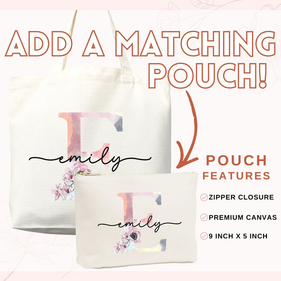 Monogram Name Tote Bag — Personalized Gift (001)