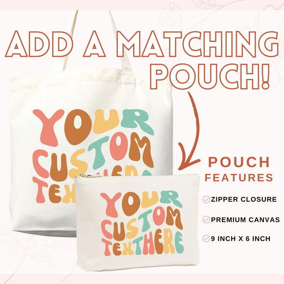 Custom Text Tote Bag — Personalized Gift (002)