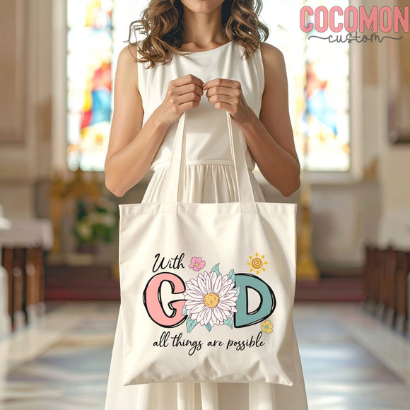 Christian Faith Tote Bag — Personalized Gift (002)