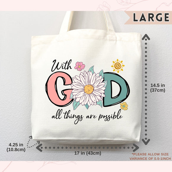 Christian Faith Tote Bag — Personalized Gift (002)