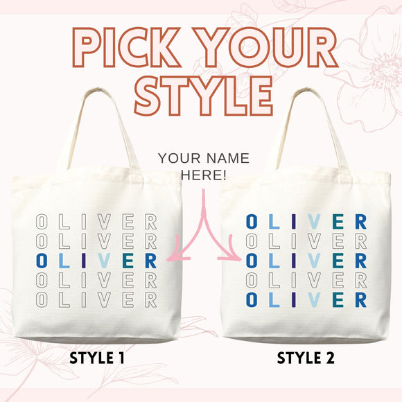 Personalized Name Tote Bag — Custom Gift (003)