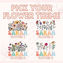 Floral Tote Bag — Personalized Gift (012)-5
