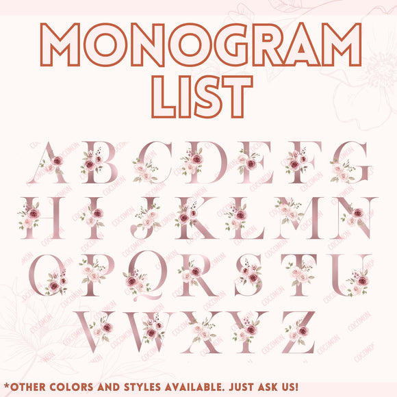 Monogram Name Tote Bag — Personalized Gift (003)