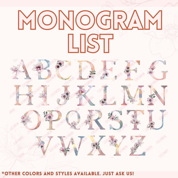 Monogram Name Tote Bag — Personalized Gift (001)