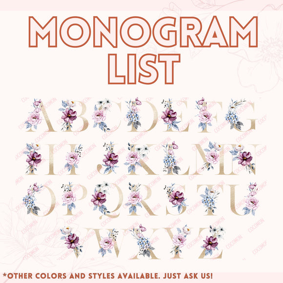 Monogram Name Tote Bag — Personalized Gift (004)