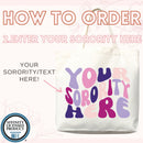 Sorority Tote Bag — Personalized Big Little Gift (035)-7
