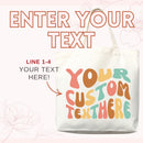 Custom Text Tote Bag — Personalized Gift (002)-3