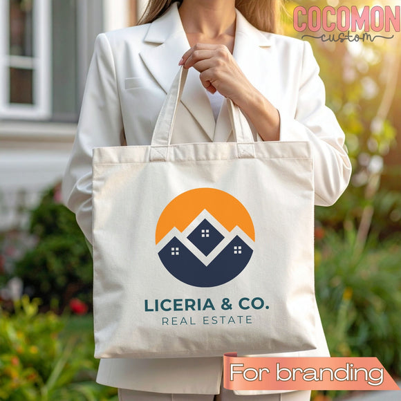 Custom Logo Tote Bag — Upload Your Design (004)