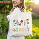 Floral Tote Bag — Personalized Gift (012)-4