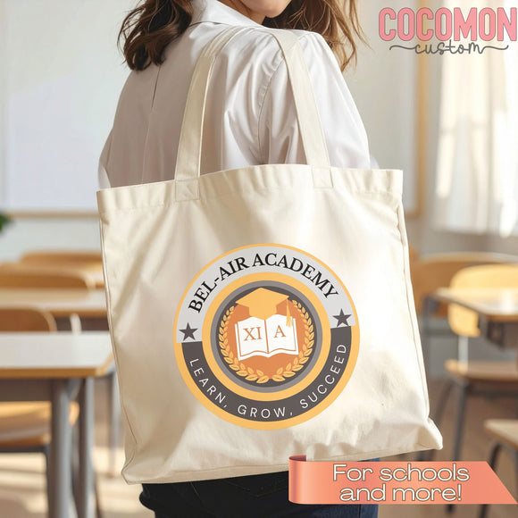 Custom Logo Tote Bag — Upload Your Design (004)