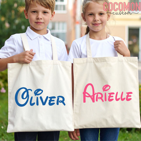 Script Name Tote Bag — Personalized Gift (006)