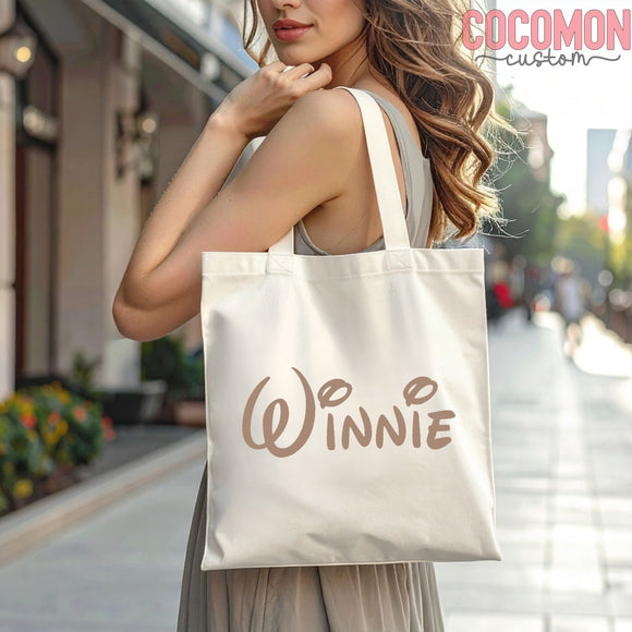 Script Name Tote Bag — Personalized Gift (006)