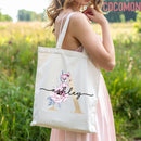 Monogram Name Tote Bag — Personalized Gift (004)-2