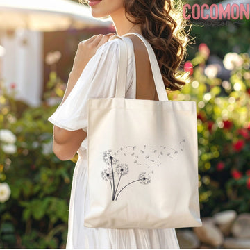 Dandelion Wildflower Tote Bag — Floral Gift (001) - 0