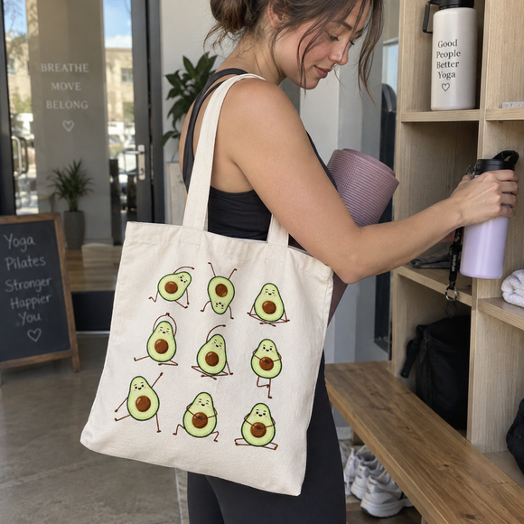 Cute Avocado Poses Tote Bag, photo 3