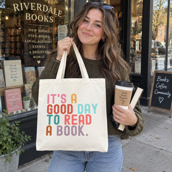 It's a Good Day to Read a Book Tote Bag, photo 4
