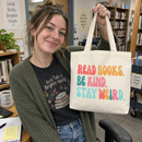 Read Books Be Kind Stay Weird Tote Bag, photo 4