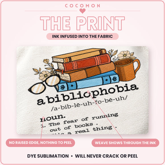 Abibliophobia Definition Tote Bag, photo 5