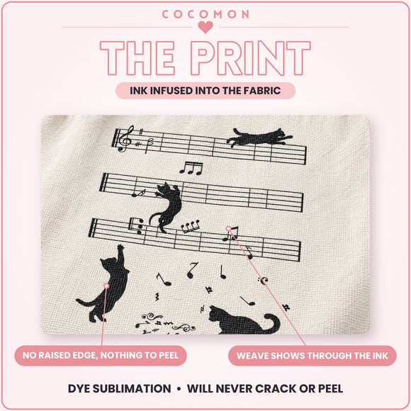 Cats on Sheet Music Tote Bag, photo 5