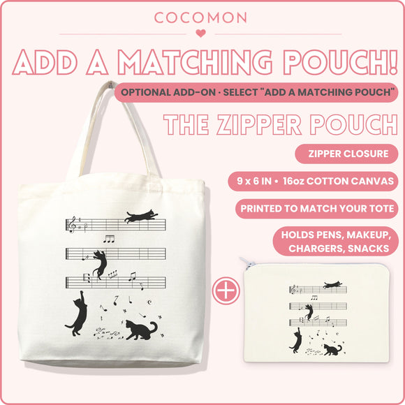 Cats on Sheet Music Tote Bag, photo 6