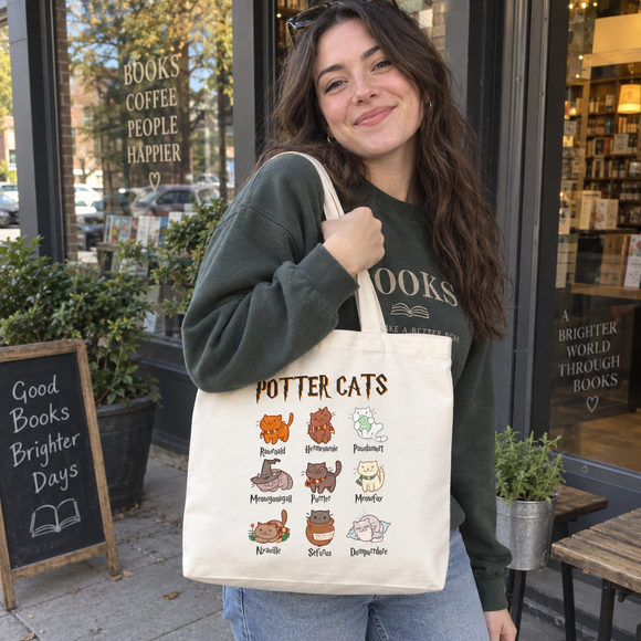 Wizard Cats Tote Bag, view 2