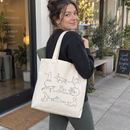 Yoga Cats Line Art Tote Bag, photo 3