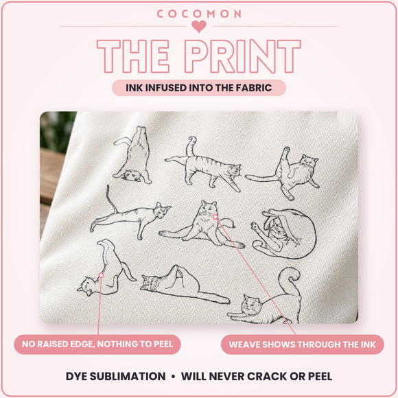 Yoga Cats Line Art Tote Bag, photo 5