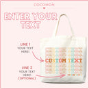 Personalized Custom Text Tote Bag, photo 2
