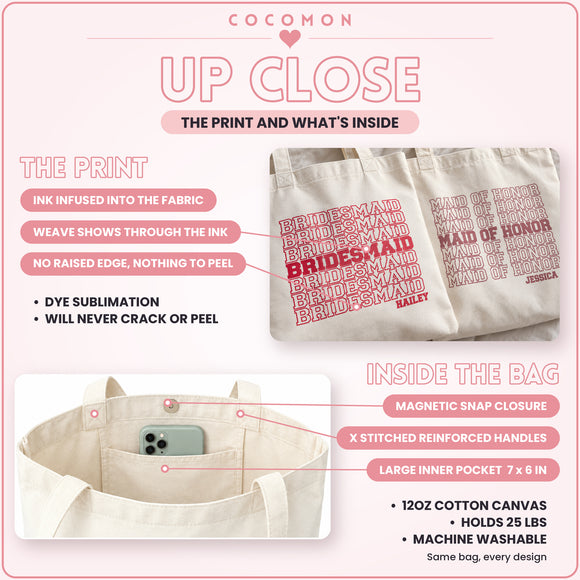 Personalized Custom Text Tote Bag, photo 8