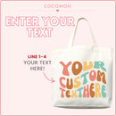 Personalized Custom Text Tote Bag, view 2