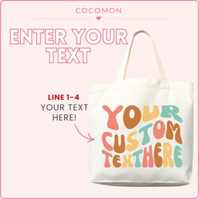 Personalized Custom Text Tote Bag, view 2