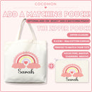 Personalized Boho Rainbow Name Tote Bag, photo 9
