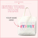 Personalized Stacked Bubble Name Tote Bag, photo 7