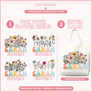 Personalized Wildflower Name Tote Bag, photo 5