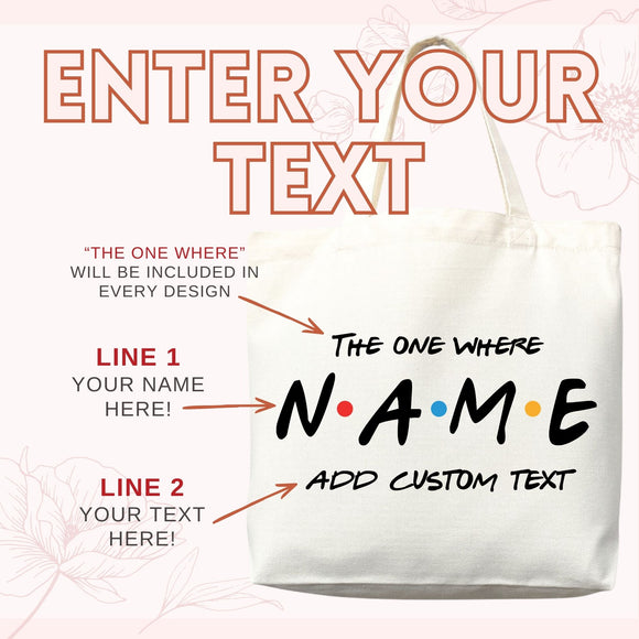 Personalized Custom Text Tote Bag, photo 6