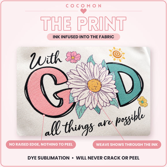 With God All Things Are Possible Tote Bag, photo 5