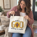 With God All Things Are Possible Tote Bag, view 3