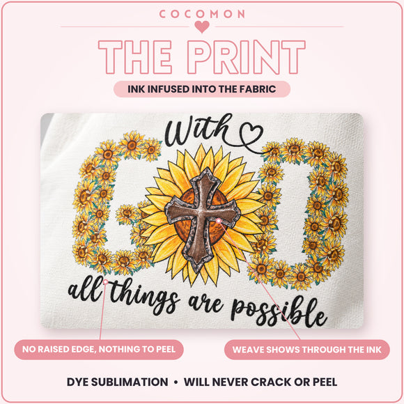 With God All Things Are Possible Tote Bag, view 5