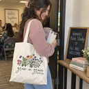 Grow in Grace Bible Verse Tote Bag, view 4