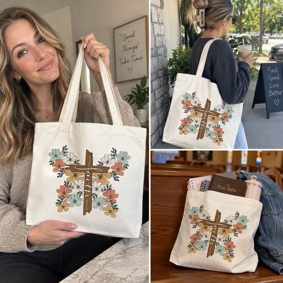 Faith Cross Tote Bag, photo 5