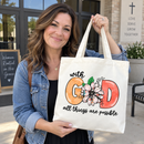 With God All Things Are Possible Tote Bag, photo 2
