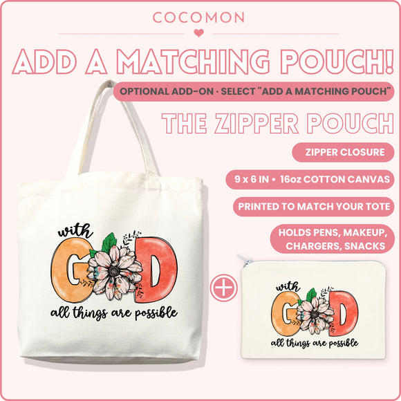 With God All Things Are Possible Tote Bag, photo 6
