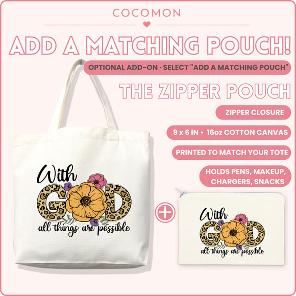 With God All Things Are Possible Tote Bag, photo 6