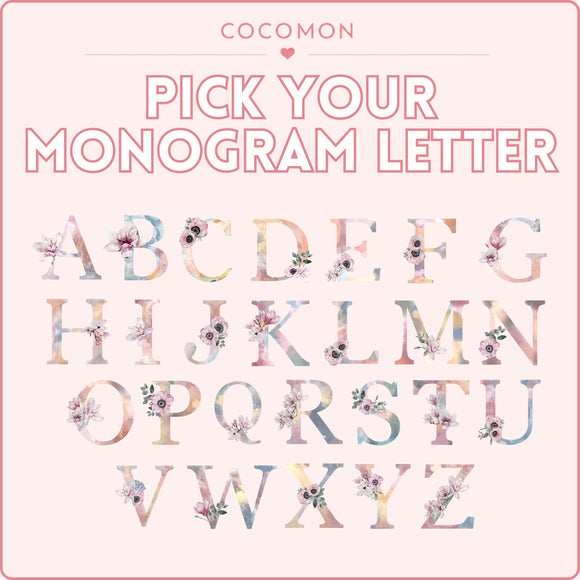 Personalized Pink Floral Monogram Tote Bag, photo 5